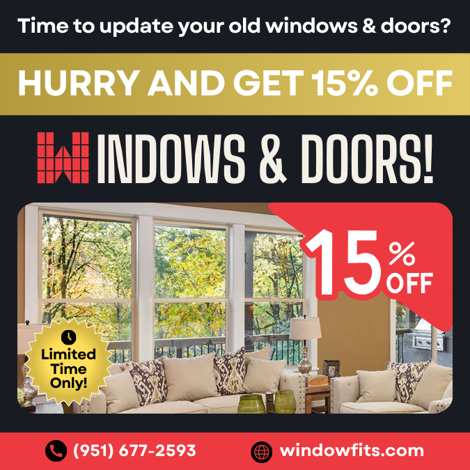 15% off Windows & Doors