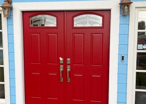 Double entry door in Encinitas, CA